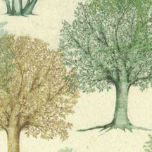 Mixed Tree Silhouettes Print Italian Paper ~ Tassotti